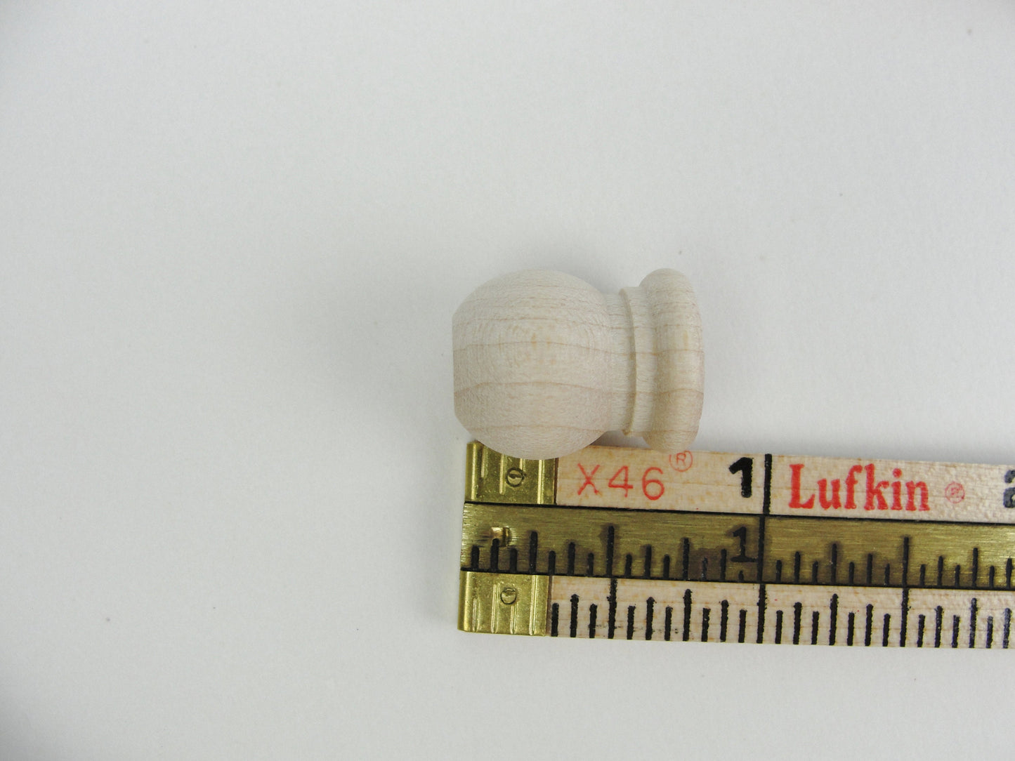 Wooden end cap Finial 3/4" tall, 19/32" wide end cap set of 12