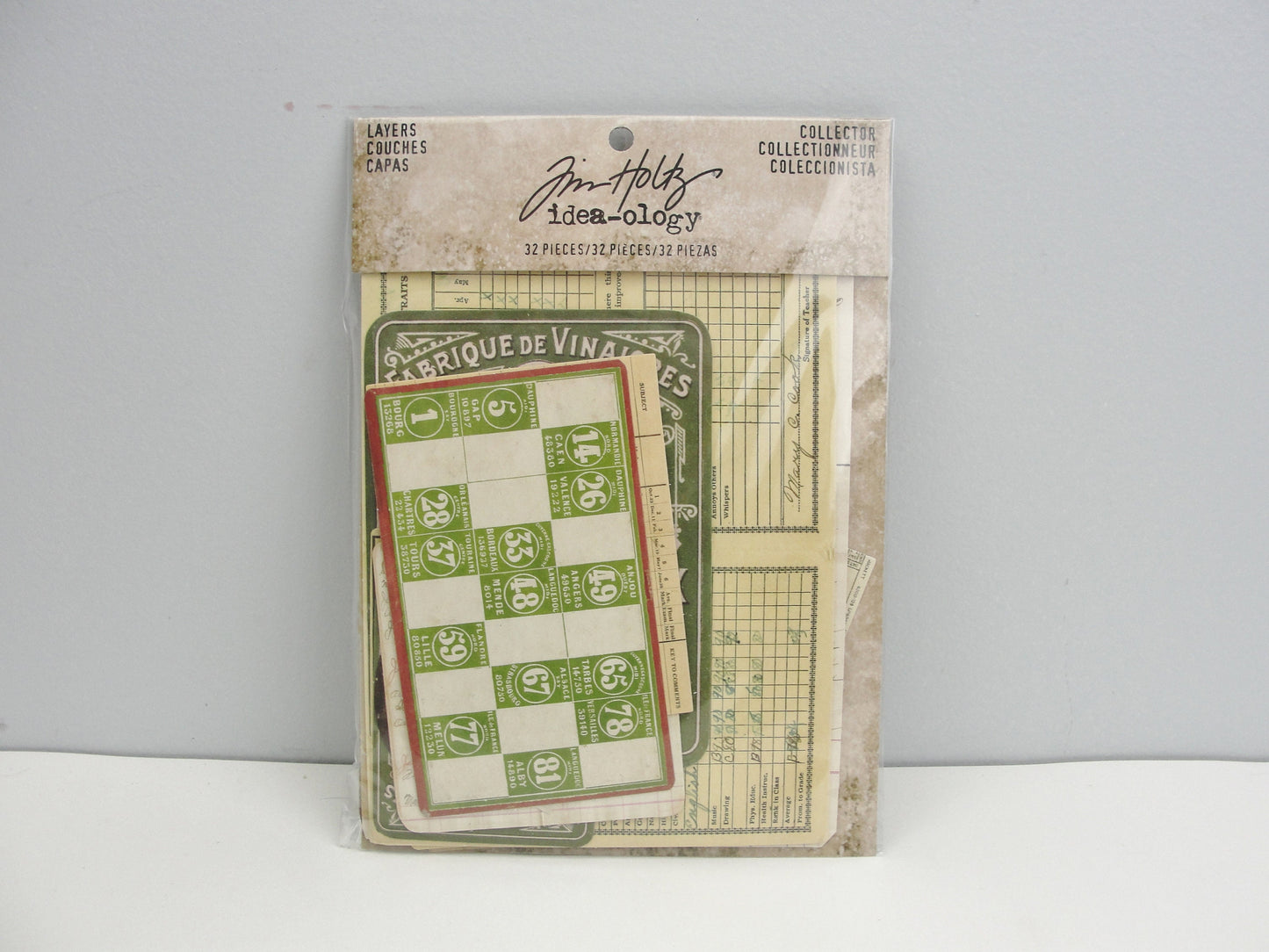 Tim Holtz Layers Collector ephemera pack TH93553