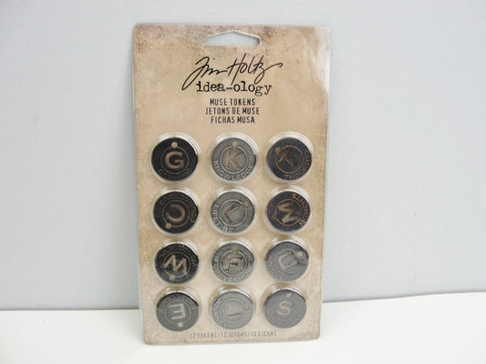 Tim Holtz metal Muse tokens TH92676