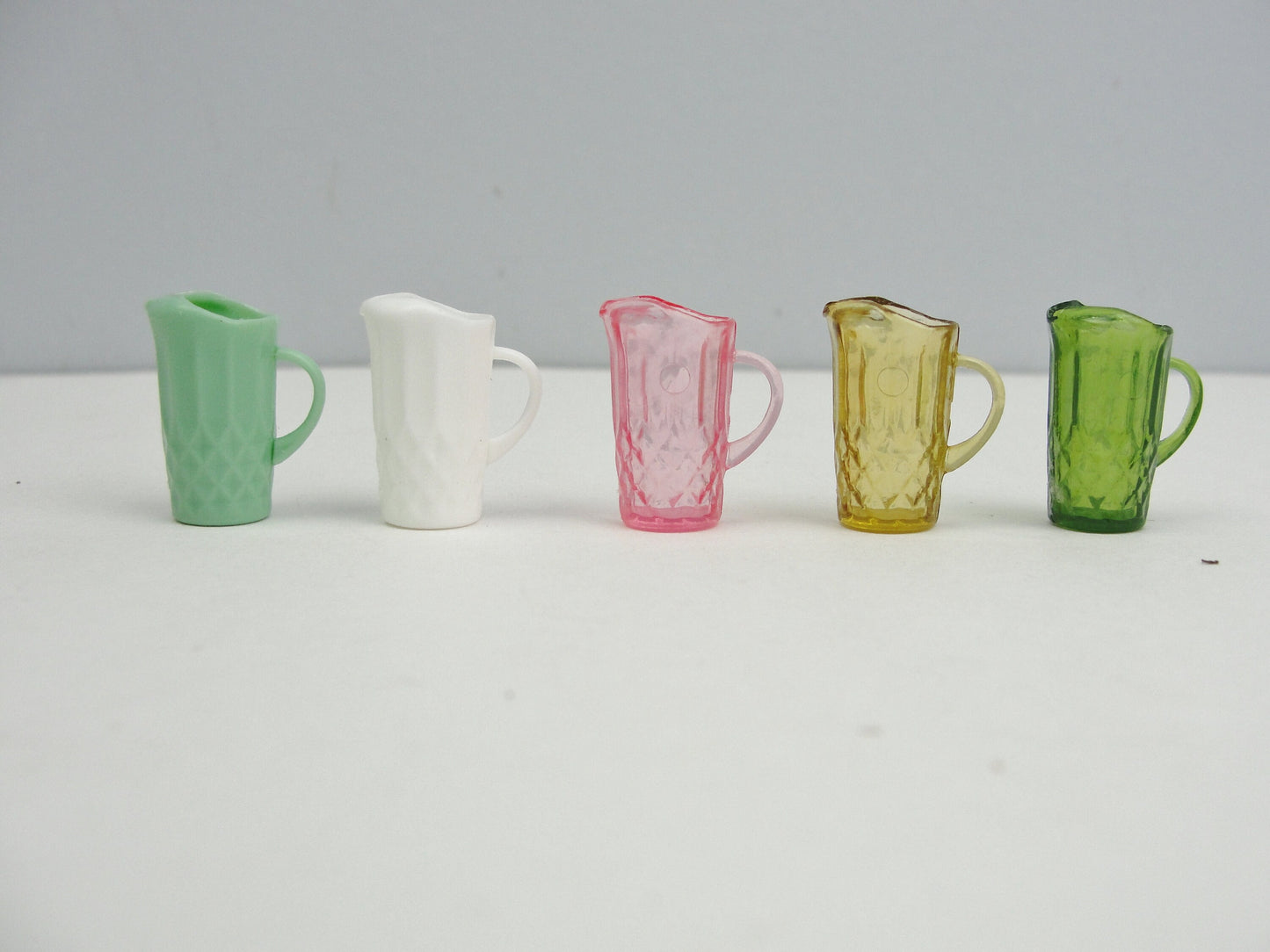 Dollhouse miniature pitcher and glasses choose your color