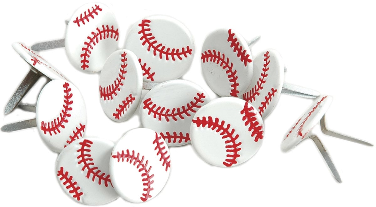 Sports brads paper fasteners football, baseball, soccer, volleyball, softball, basketball