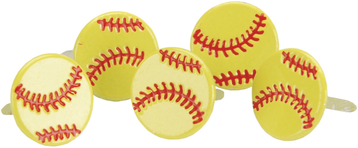 Sports brads paper fasteners football, baseball, soccer, volleyball, softball, basketball