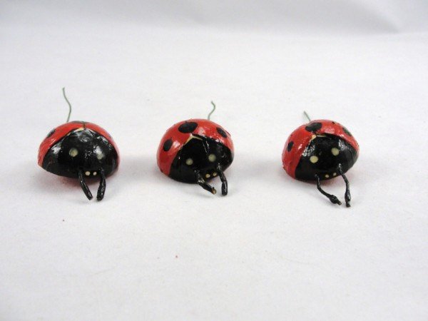 Ladybug 1" set of 3 floral supplies - Floral Supplies - Craft Supply House