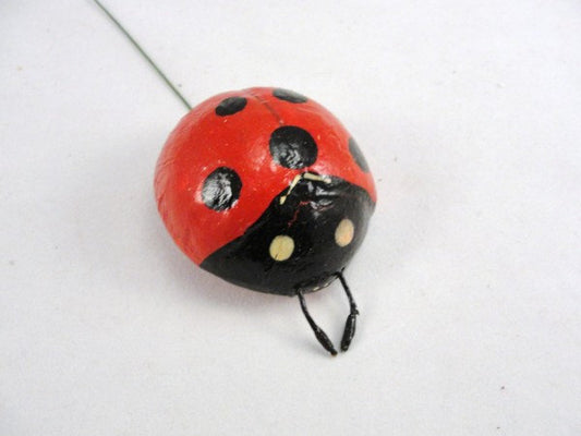 Red Ladybug 2 inches set of 3 floral supplies - Floral Supplies - Craft Supply House