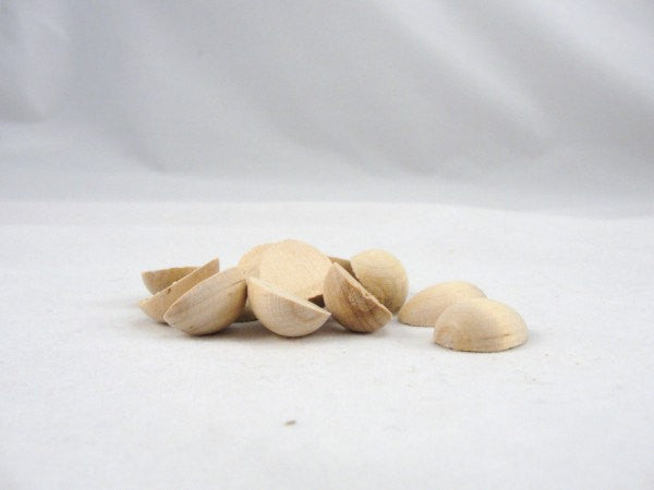 12 Wooden miniature wren split egg halves - Wood parts - Craft Supply House