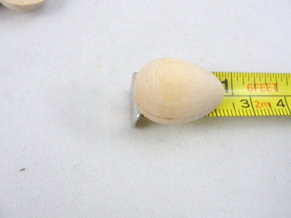 12 Wooden miniature wren split egg halves - Wood parts - Craft Supply House