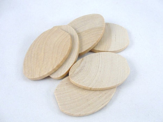 Wooden egg slices set of 6 - Wood parts - Craft Supply House