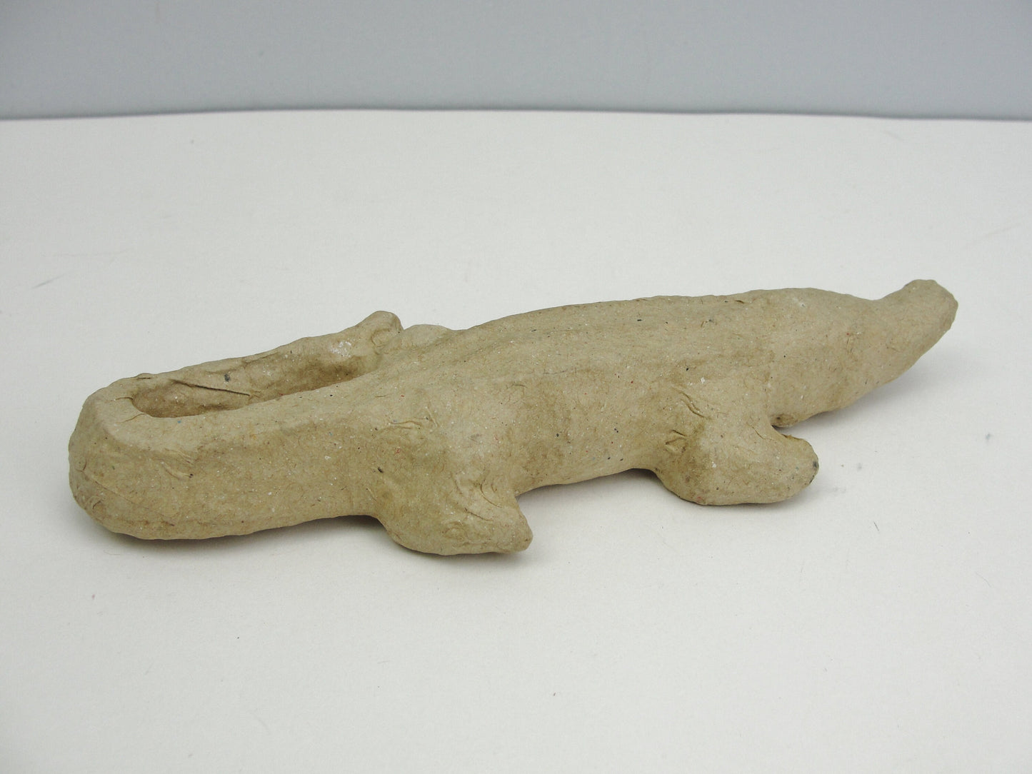 Small Paper mache crocodile alligator