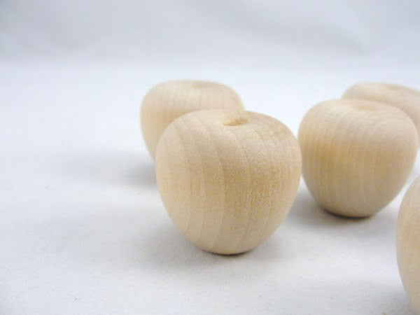 Wooden crab apple 1 1/4" set of 6 - Wood parts - Craft Supply House