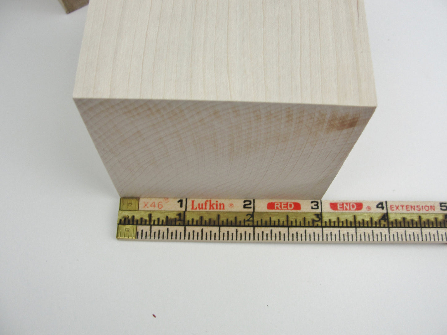 3" solid maple cube set of 4