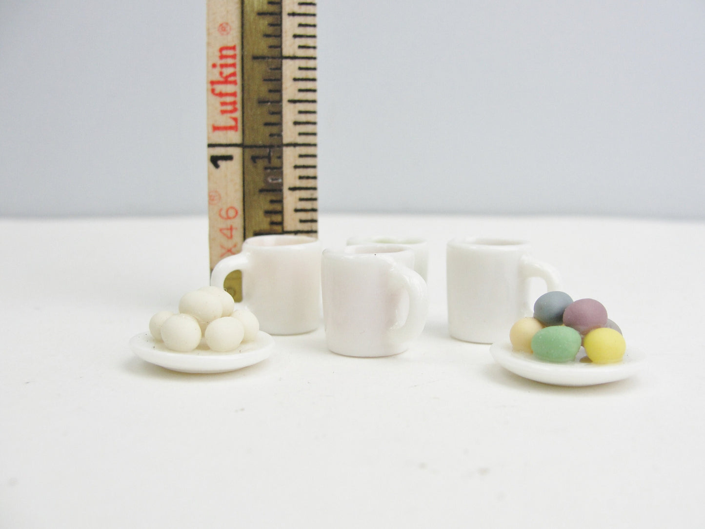 Easter miniatures choose colored eggs, chocolate bunnies, or an egg coloring set