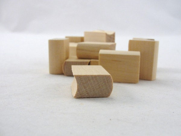 12 Miniature 1" Wooden books unfinished - Wood parts - Craft Supply House