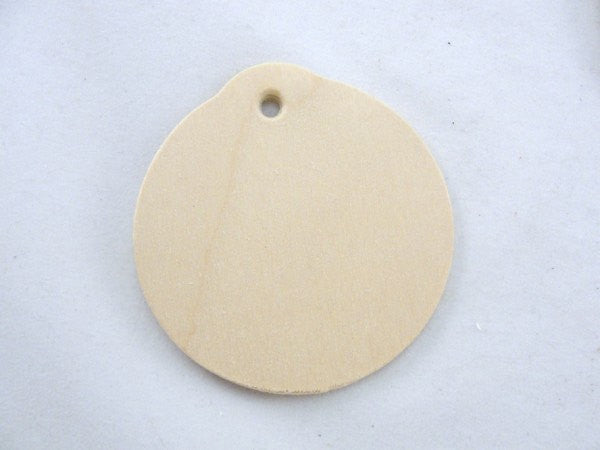 Wooden ornament or gift tag 2 3/8" wide and 1/8" thick set of 6 - Wood parts - Craft Supply House