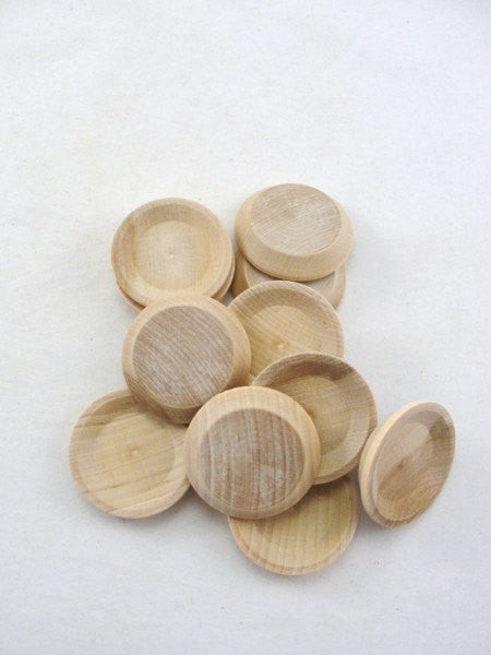 Miniature wooden plate 1 1/2" set of 6 - Wood parts - Craft Supply House