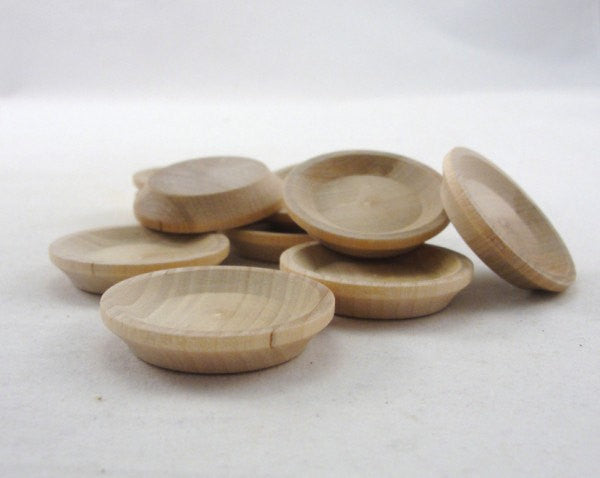 Miniature wooden plate 1 1/2" set of 6 - Wood parts - Craft Supply House
