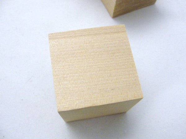 2 inch wooden cube, 2" unfinished wooden block, unfinished wood cube.  Choose your quantity - Wood parts - Craft Supply House