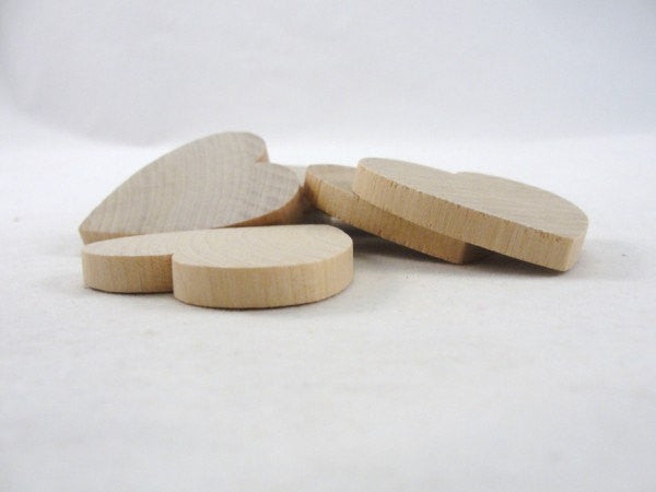Wooden hearts 2 inch (2") 1/4" thick - Wood parts - Craft Supply House