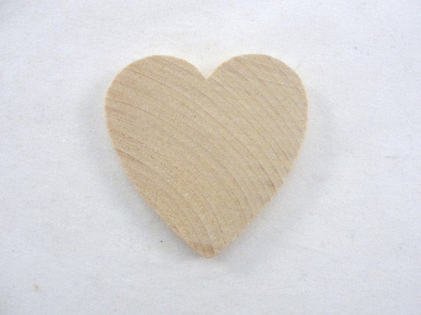 Wooden hearts 2 inch (2") 1/4" thick - Wood parts - Craft Supply House
