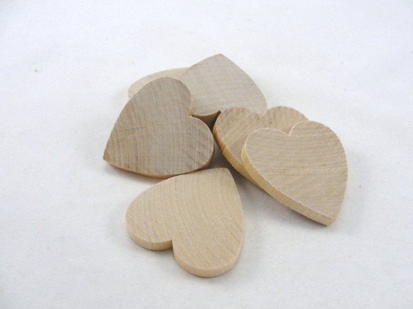 Wooden hearts 2 inch (2") 1/4" thick - Wood parts - Craft Supply House