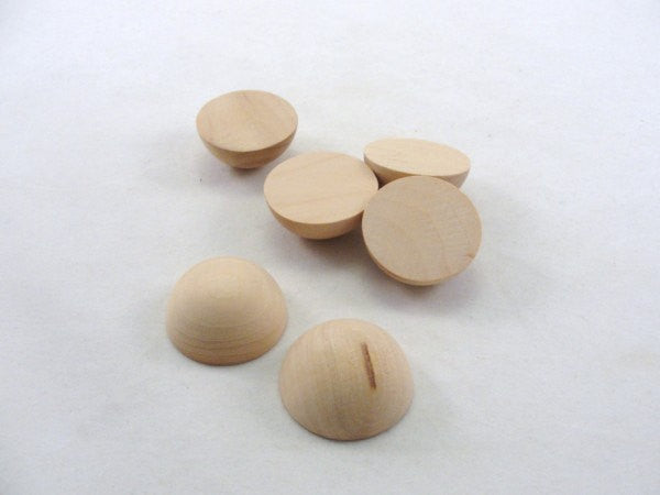 Split wooden ball 1 1/2" (1.5") set of 6 - Wood parts - Craft Supply House