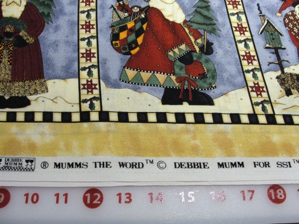 Debbie Mumm Santa border print fabric yardage - Fabric - Craft Supply House