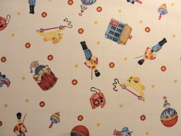 Daisy Kingdom Tossed Toys fabric Yardage - Fabric - Craft Supply House