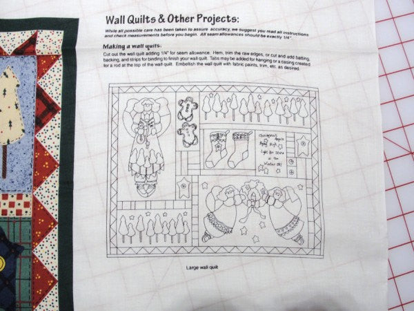 Angel sampler fabric DIY wall quilt or tote bag - Fabric - Craft Supply House
