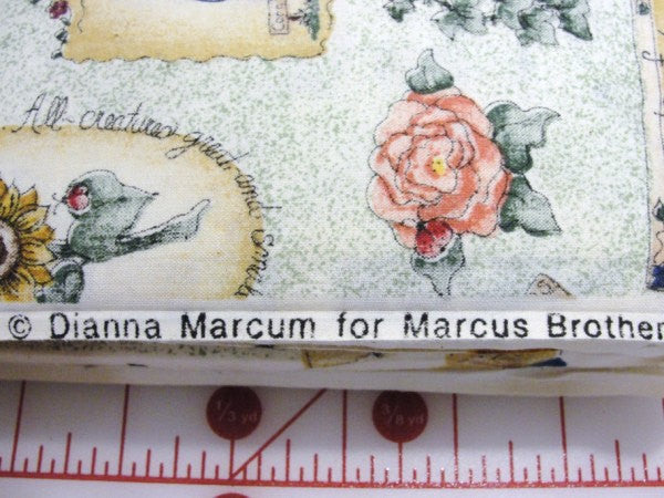 Dianna Marcum garden theme cotton fabric green speckles - Fabric - Craft Supply House