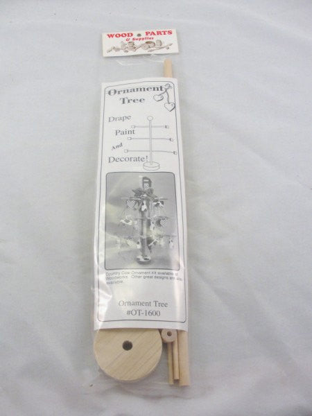 Ornament tree kit DIY unfinished wood parts - Wood parts - Craft Supply House