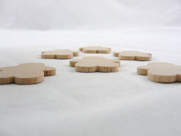 Gingerbread Boy Man wood unfinished DIY set of 6 largest of 3 sizes - Wood parts - Craft Supply House