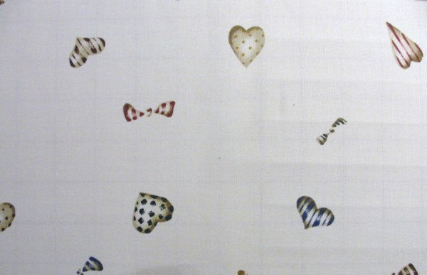 Tossed heart Daisy Kingdom folkart yardage - Fabric - Craft Supply House
