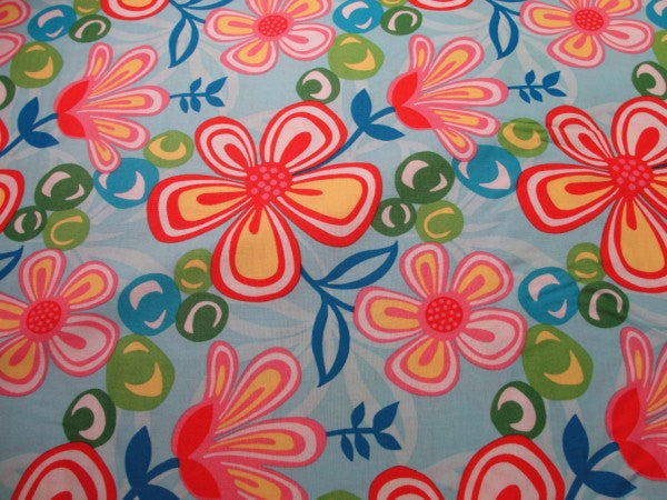 Wild flower print Hawaiian fabric yardage - Fabric - Craft Supply House