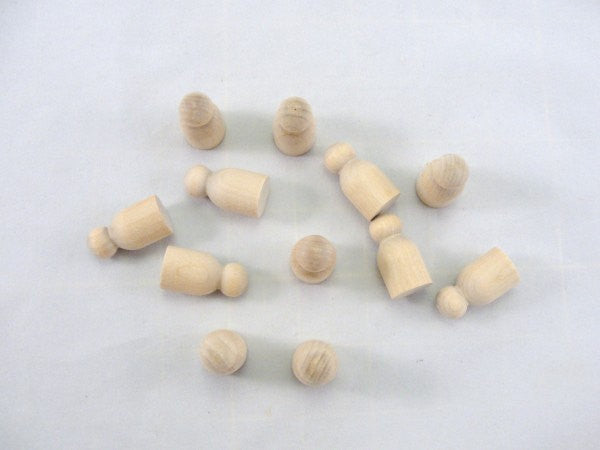 Wooden baby mini peg people - Wood parts - Craft Supply House