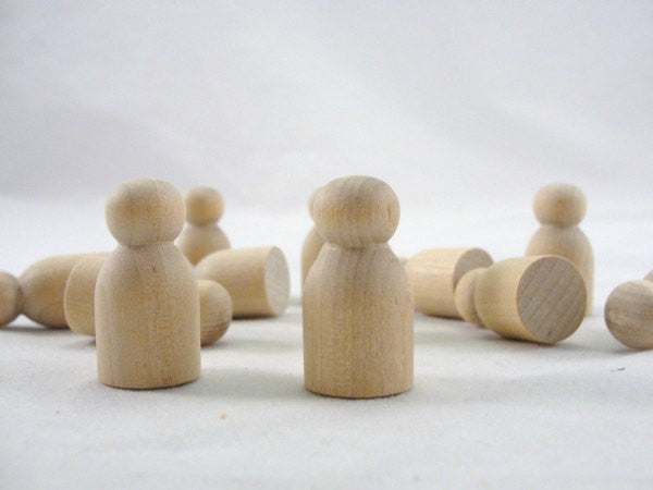 Wooden baby mini peg people - Wood parts - Craft Supply House