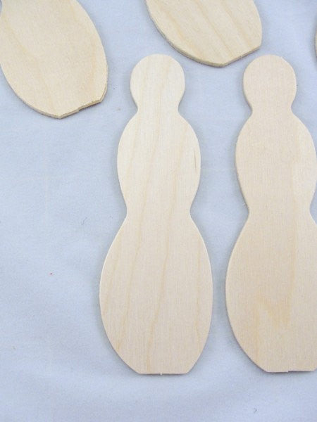 Snowman primitive 6" set of 6 - Wood parts - Craft Supply House