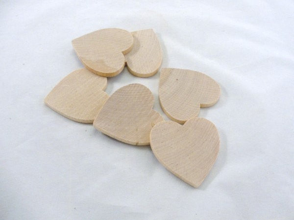 Wooden hearts 2 1/2 inch (2.5") wide 1/4" thick - Wood parts - Craft Supply House