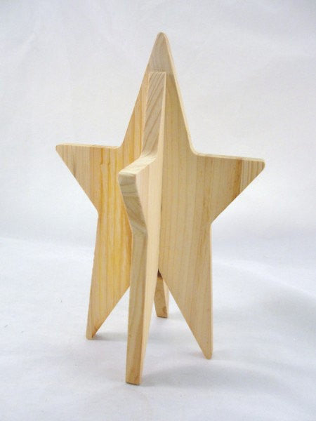 Star wooden dimensional DIY paint your own - Wood parts - Craft Supply House