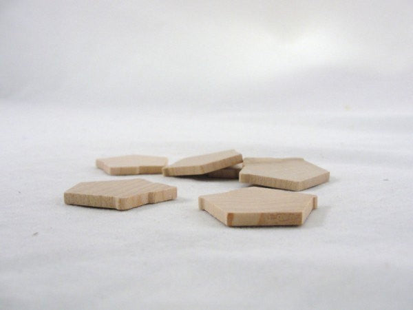 Miniature thin wooden birdhouse set of 6 - Wood parts - Craft Supply House