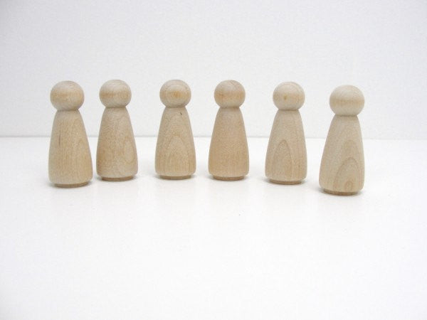 Wooden peg people lady - Wood parts - Craft Supply House