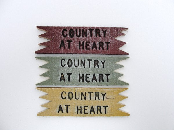 Country at Heart sign - General Crafts - Craft Supply House
