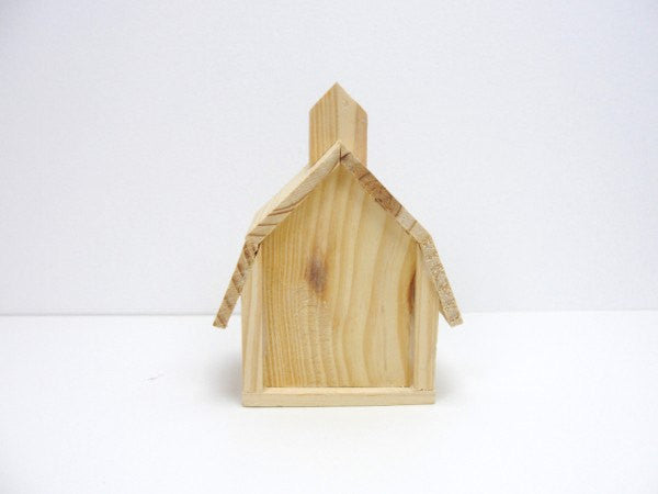 Mini barn birdhouse - Wood parts - Craft Supply House