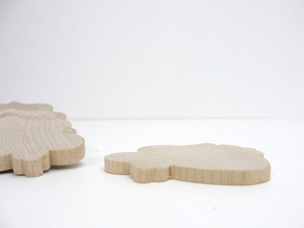 Flying angel wood cutout set of 6 - Wood parts - Craft Supply House