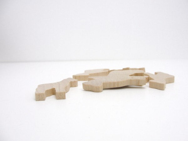Giraffe cutout set of 6 - Wood parts - Craft Supply House