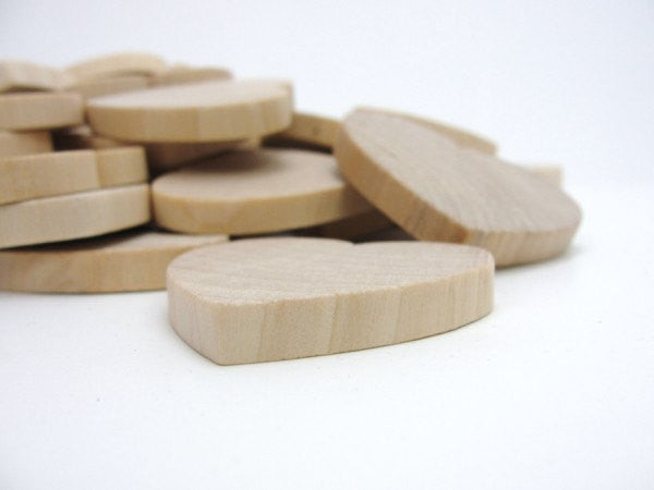 Wooden hearts 1 3/4 inch wide 1/4 inch thick - Wood parts - Craft Supply House