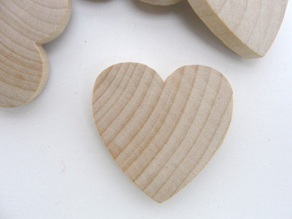 Wooden hearts 1 1/2 inch (1.5") wide 1/4 inch thick - Wood parts - Craft Supply House
