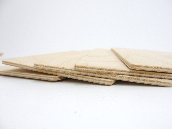 Wooden rectangles 4 1/2" x 3 1/4" set of 5 - Wood parts - Craft Supply House