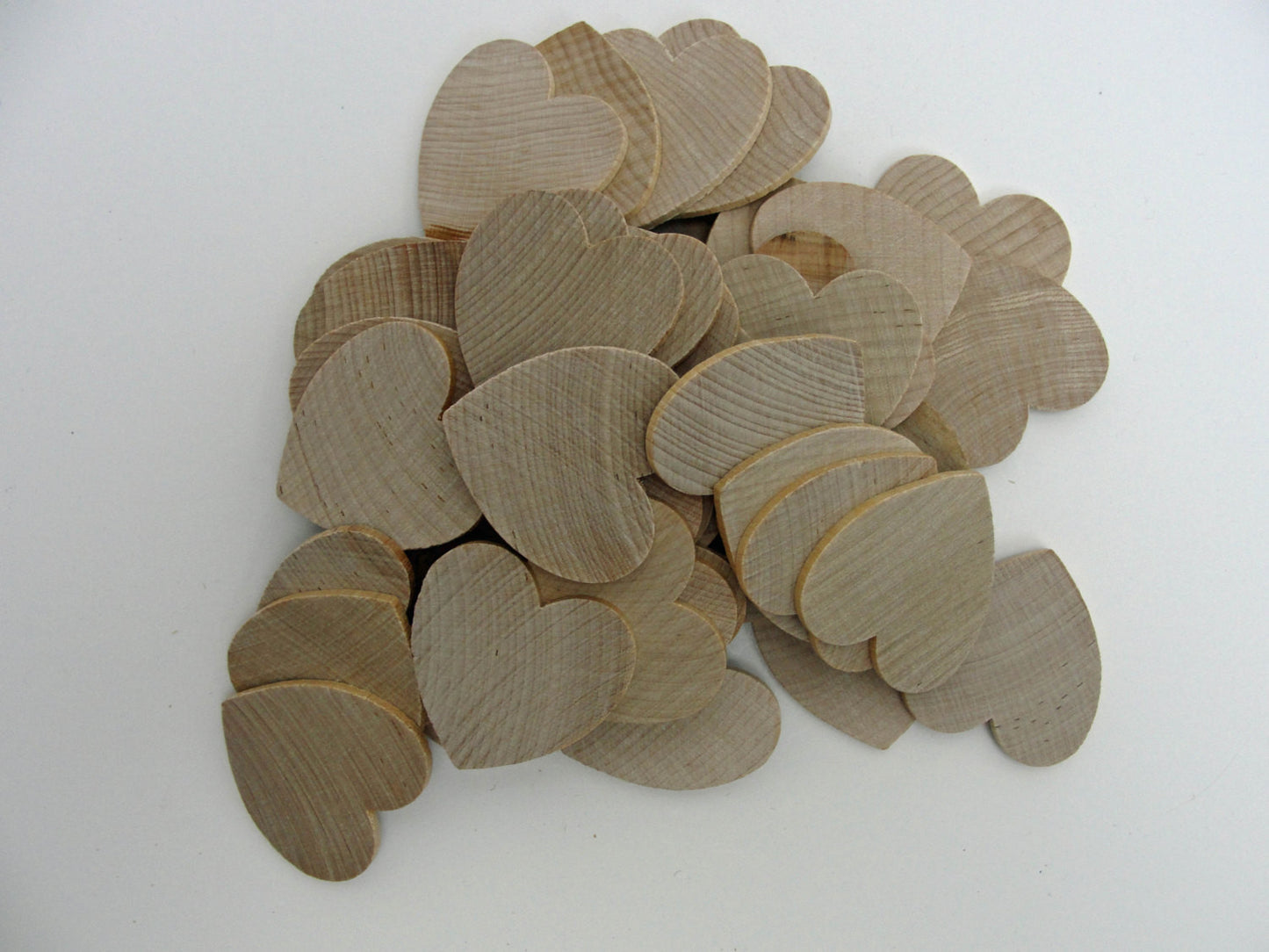 Wooden hearts 1 3/4 inch (1.75")  wide 1/8" thick - Wood parts - Craft Supply House