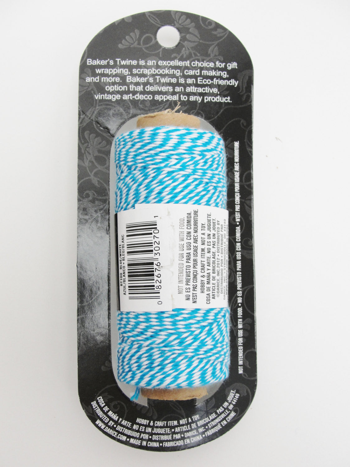 Blue and white baker's twine, 410 feet, 136 yards - General Crafts - Craft Supply House