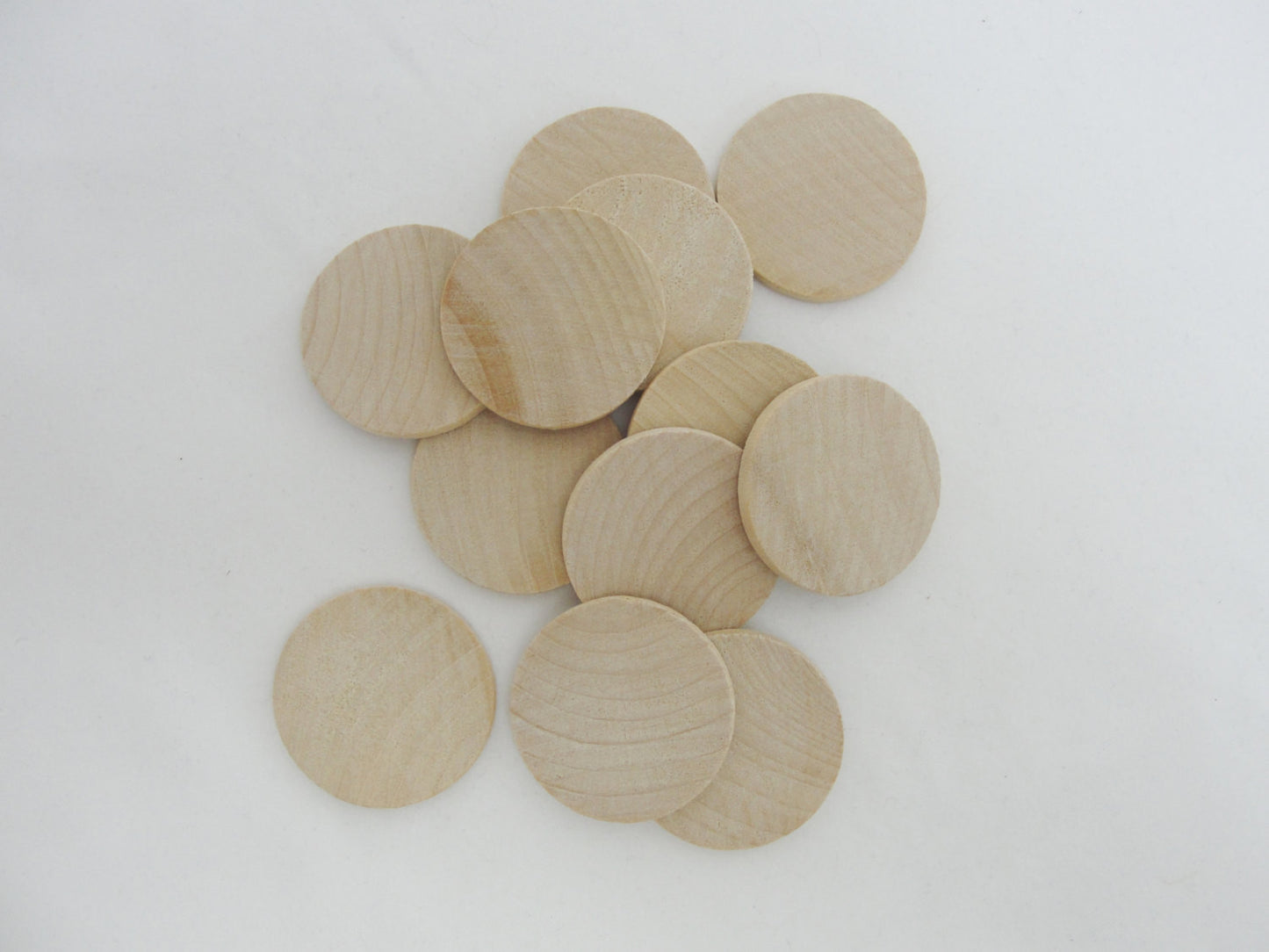 Wooden Circle 1 1/4" x 1/8" thick disc - Wood parts - Craft Supply House