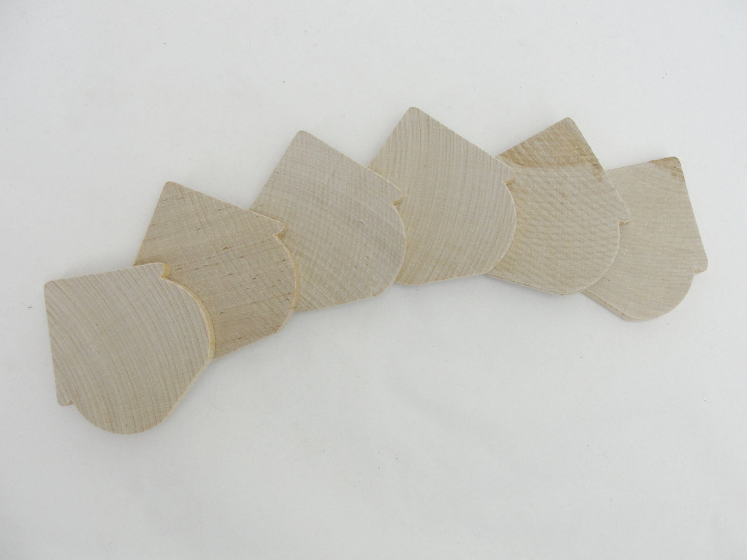Large wooden birdhouse cutout Cardinals Cabin set of 6 - Wood parts - Craft Supply House